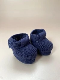 Sapatinho tricot Azul marinho