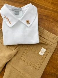 Calça Céu Sarja Camelo