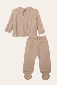 Conjunto Trancoso Lã Rosa Claro