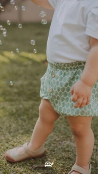 Shorts Sabiá Poá Verde