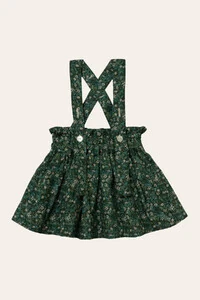 Salopete Floral Miúdo Verde