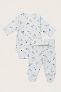 Conjunto Dogs Algodão Egípcio Azul