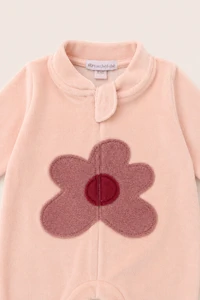 Macacão Flor Plush Nude