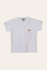 Camiseta Bolsinho Algodão Egípcio Branco