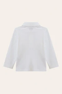 Camiseta Polo Manga Longa Pima Branco