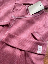 Conjunto kimono canelado Terracota