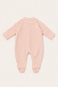 Macacão Bolso Coração Rosa Nude