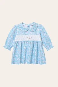 Vestido Floral Pima Azul