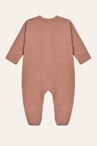 Macacão Canelado Raglan Terracota