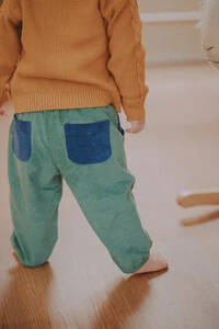 Calça Adora Veludo Azul Verde