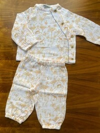 Conjunto Gaze Toile Du Jouy Mostarda