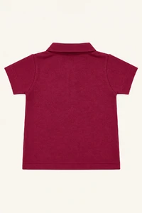 Camiseta Piquet Polo Manga Curta Vinho