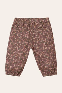 Calça Veludinho Floral Dream Colorido com Vinho