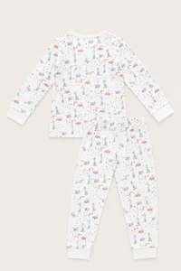 Pijama Cachorros Pima Azul