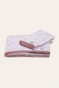 Kit Falda Estampa Toile du Jouy Rosa