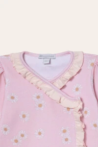 Macacão Babadinhos Daisy Algodão Egípcio Rosa