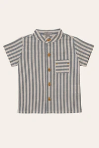 Camisa Lucas Listrinha Azul Jeans