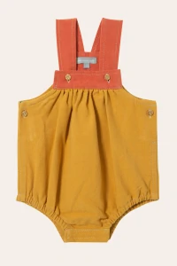 Jardineira Guga Bicolor Mostarda