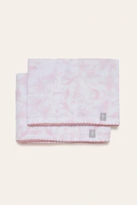 Kit Falda Estampa Toile du Jouy Rosa