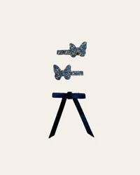 Kit Fivelas Liberty Borboletas Tons de Azul