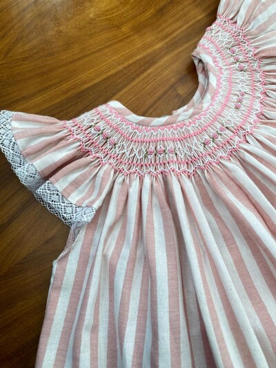 Foto Vestido Isabel Listrado Rosa