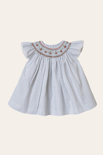 Foto Vestido Isabela Xadrez Cereja Verde