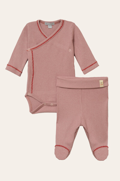 FotoConjunto Kimono Canelado Rose