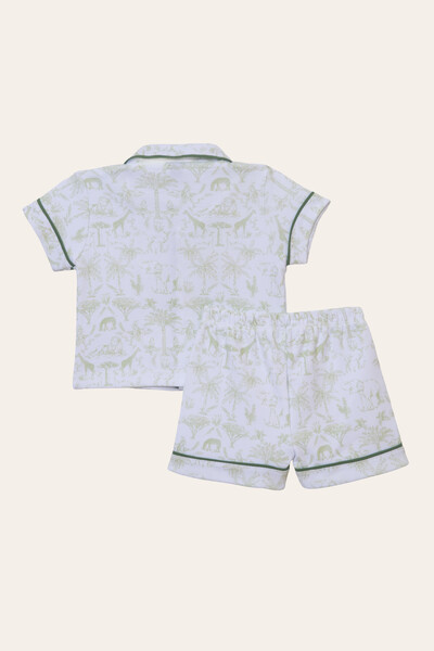 FotoPijama Toile du Jouy Algodão Egípcio Verde
