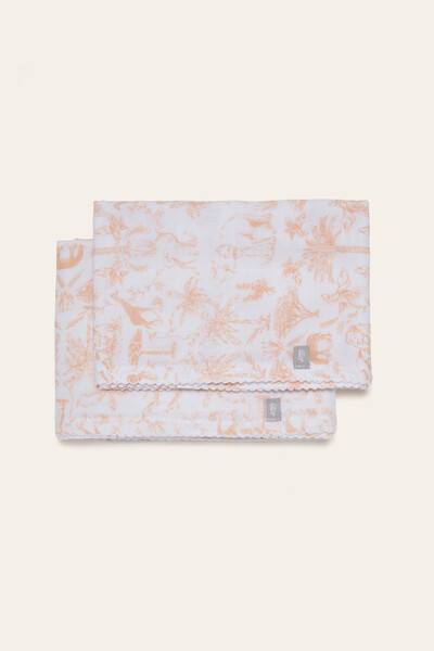 FotoKit fralda estampa toile du jouy Mostarda