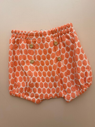 Foto Shorts Sabiá Poá Laranja