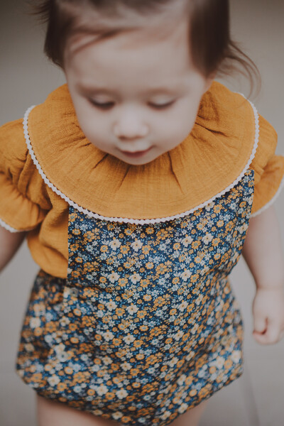 Foto Jardineira Jojo Floral Miúdo Colorido