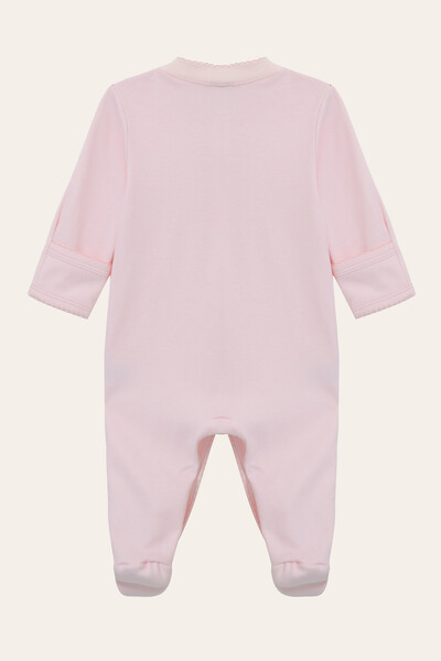 FotoMacacão Essencial Pima com Pé Rosa Bebê