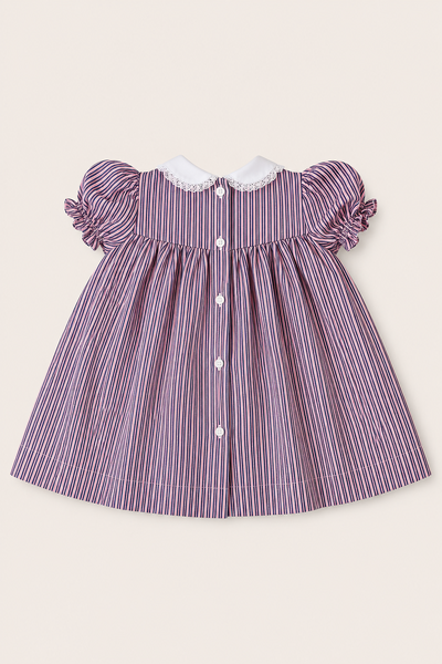 FotoVestido Eliza Listrinha Azul Marinho Rosa