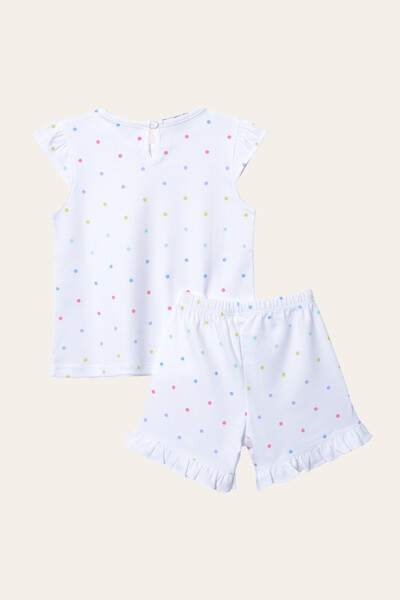 FotoPijama Curto Poá Pima Colorido