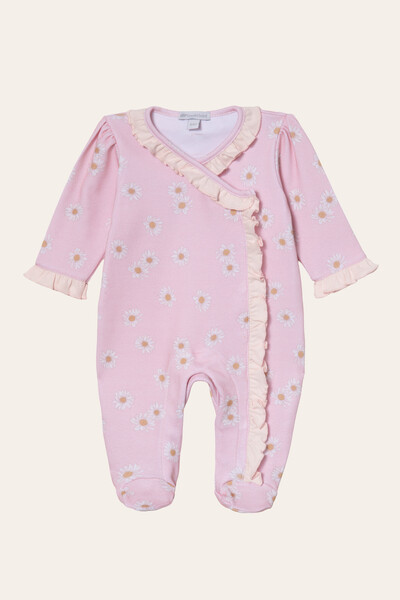 Foto Macacão Babadinhos Daisy Algodão Egípcio Rosa