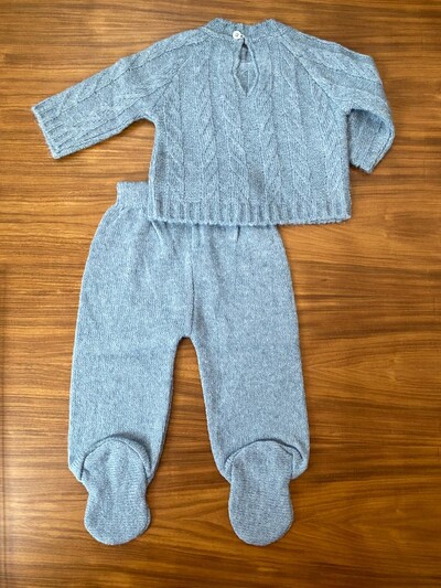 FotoConjunto Trancoso Lã Azul Claro