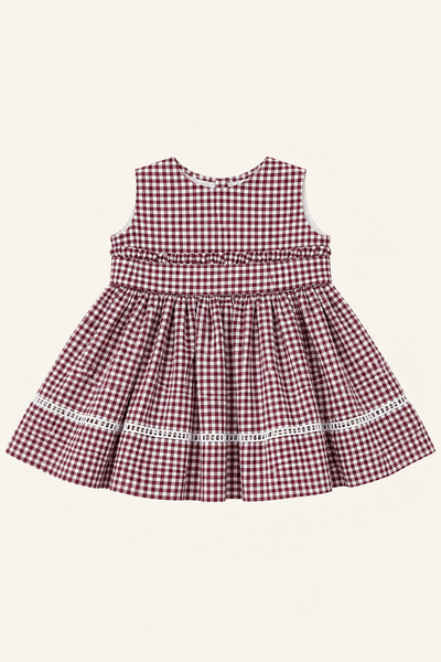 Foto Vestido Anna Xadrezinho Vinho