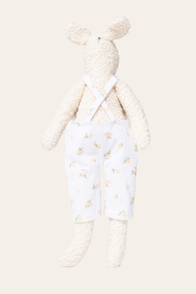 FotoUrso Fofinho Jardineira Limão Off White Mostarda