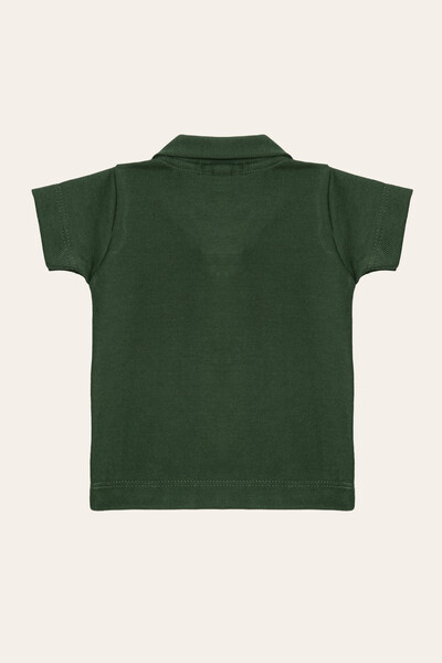FotoCamiseta Polo Piquet Manga Curta Verde Musgo