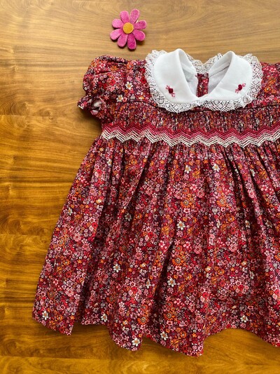 Foto Vestido Eliza Floral Miúdo Tons de Rosa