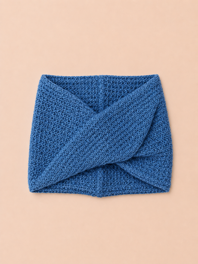 Foto Gola Tricot Azul Jeans