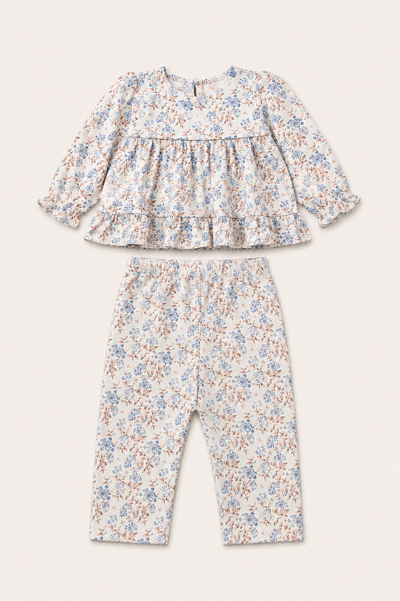 Foto Pijama Floral Pima Rosa Lilás