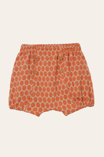 Foto Shorts Sabiá Poá Laranja