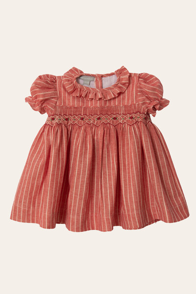 Foto Vestido Valéria Listras Coloridas Vermelho