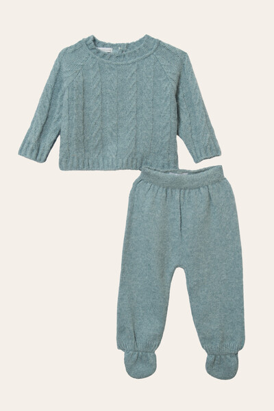 Foto Conjunto Trancoso Lã Azul Claro