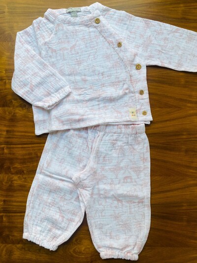 FotoConjunto Gaze Toile Du Jouy Rosa