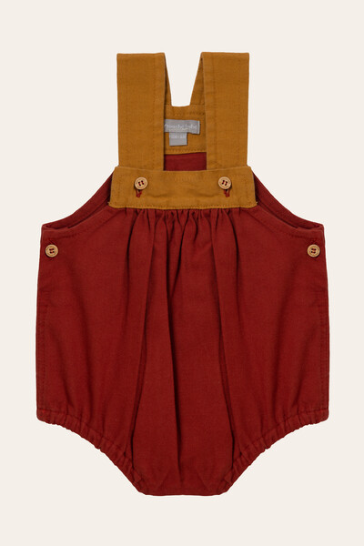 Foto Jardineira Guga Sarja Vinho Mostarda