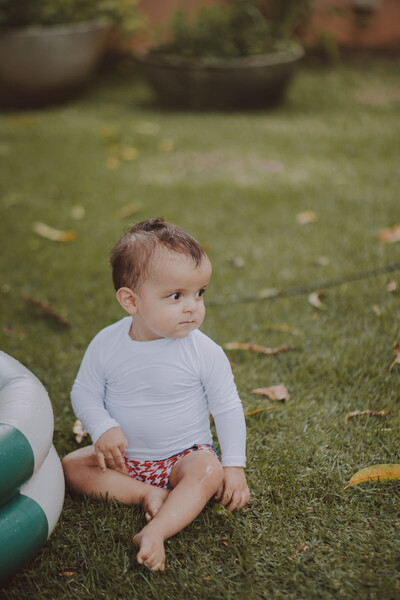 Foto Camiseta Praia Manga Longa Branco