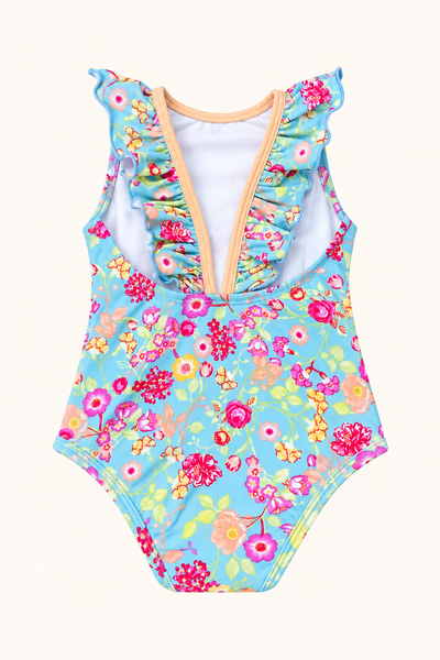Foto Maiô Aurora Floral Azul