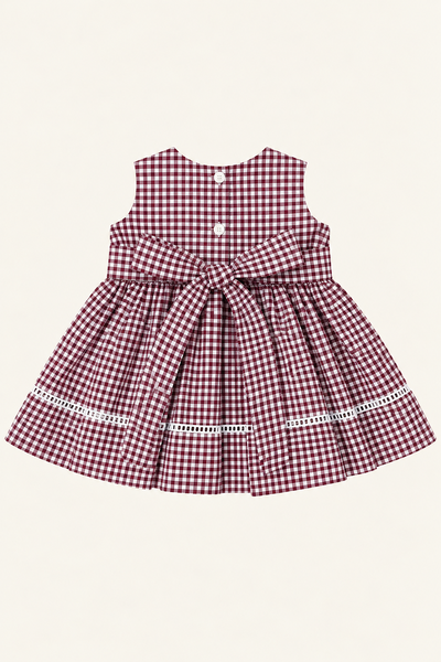 Foto Vestido Anna Xadrezinho Vinho